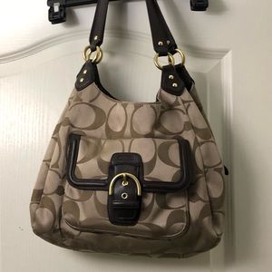 Tan Hobo Style Coach Purse